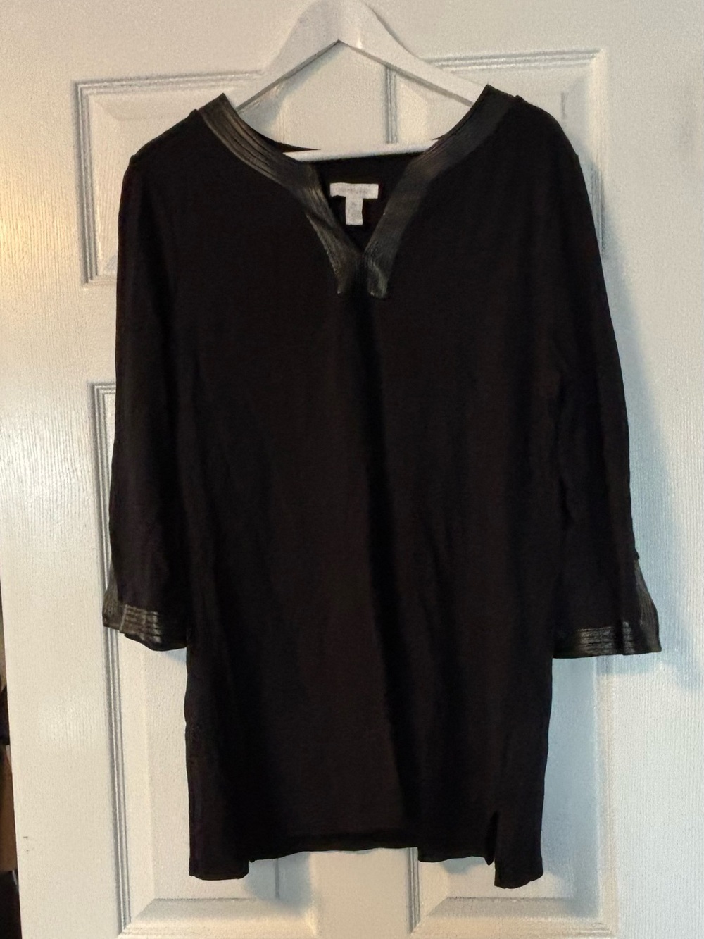 Charter Club XL black 3/4 sleeve tunic